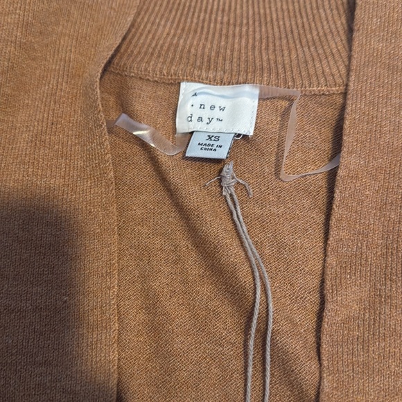 A New Day women’s open cardigan in camel color - Size XS - Picture 2 of 6